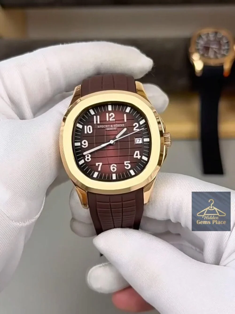 Men's Automatic Watch 40mm Sapphire Crystal Japan Movement Rubber Strap